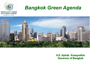 Urban Planning: How to live under climate change in Bangkok