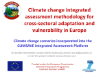 Climate change integrated assessment methodology for cross