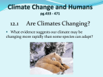 Climate Change and Humans pg.433