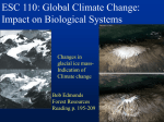 PowerPoint Presentation - ESC 110: Global Climate Change