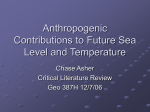 Anthropogenic Contributions to Future Sea Level and