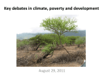 Key debates in climate, poverty and development