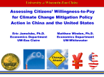 A Contingent Valuation Study Comparing Citizen`s WTP for Climate