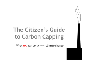 The Citizen`s Guide to Carbon Capping