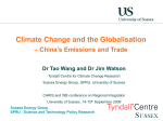 China`s Emissions and Trade by Tao Wang and Jim Watson [PPT