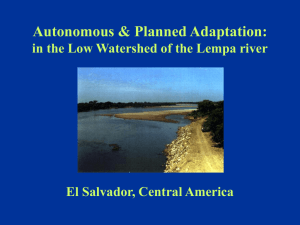 "Autonomous & Planned Adaptation: in the Low Watershed of the