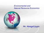Environmental and Natural Resource Economics Ms