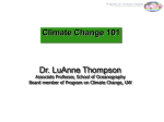 Main Findings of IPCC - UW Program on Climate Change