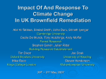 Impacts of climate change on contaminated land and containment