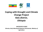 Coping with Droughts and Climate Change Project, Presented for