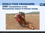 IASC Consultations on the Humanitarian Impact of