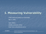 Measuring Vulnerability - global change SysTem for Analysis
