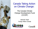 Canada Taking Action on Climate Change