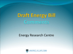 Energy Bill Comments