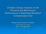 Impacts of climate change on contaminated land and containment