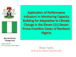 Application of Performance Indicators in Monitoring Capacity