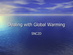 Dealing with Global Warming