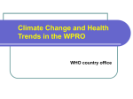 Climate Change and Health Trends in WPRO