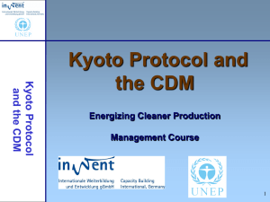 Kyoto Protocol and CDM