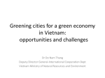 Greening cities for a green economy in Vietnam: opportunities