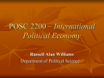 POSC 2200 - Introduction