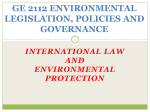The Importance of International Environmental Law