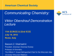 Communicating Chemistry:  Viktor Obendrauf Demonstration Lecture