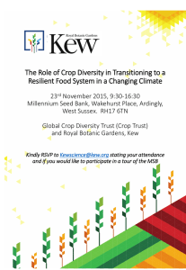 The Role of Crop Diversity in Transitioning to a