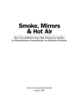 Smoke, Mirrors &amp; Hot Air How ExxonMobil Uses Big Tobacco’s Tactics