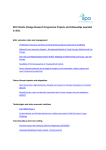 EPA Climate Change Research Programme Projects and Fellowships awarded in 2011