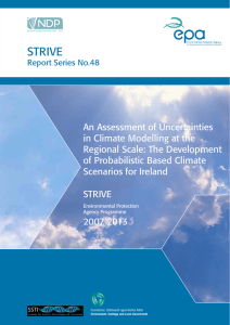 STRIVE An Assessment of Uncertainties Report Series No.48