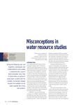 Misconceptions in water resource studies