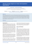 Climate change impacts on mean wind speeds in South Africa