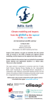 global Climate modelling and impacts from the to the
