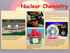 Nuclear Chemistry - Xavier High School