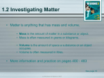 Unit 1 Matter review