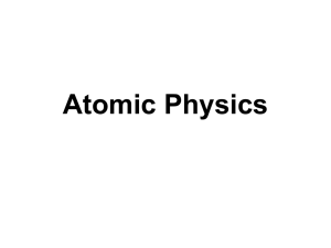 Atomic Physics - SFSU Physics & Astronomy