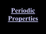 Periodic Properties