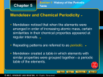 Periods and Blocks of the Periodic Table