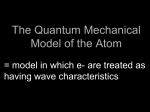 The Quantum Mechanical Model of the Atom