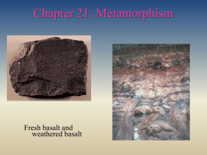 Chapter 21: Metamorphism