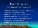 Plate Tectonics - Jefferson Township Public Schools