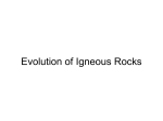 Evolution of Igneous Rocks