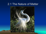 2.1 The Nature of Matter - Sonoma Valley High School