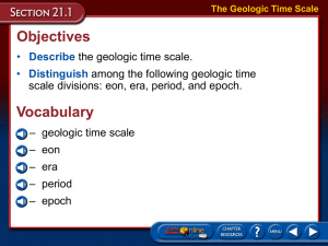 The Geologic Time Scale