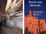 Rocks and Minerals