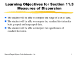 sample standard deviation