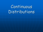 Continuous Distributions