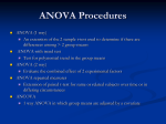 ANOVA and ANCOVA