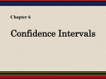 Chapter 6: Confidence Intervals